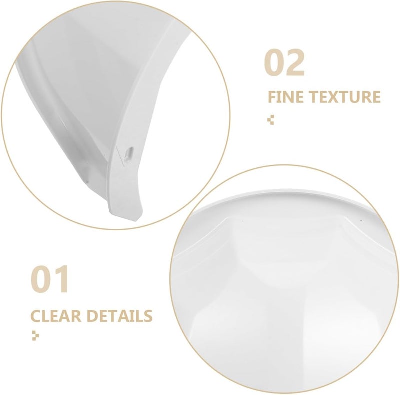 UKCOCO 4Pcs Security Camera Rain Cover: Dome Universal Sun Rain Shade Camera Cover Shield, White CCTV Camera Cover, Outdoor Camera Cover - Image 2